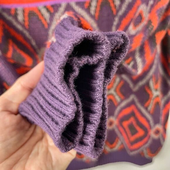 Sportmax by MaxMara Fairisle Jacquard Wool/ Angora/ Mohair Sweater Dress Size S - Picture 6 of 9